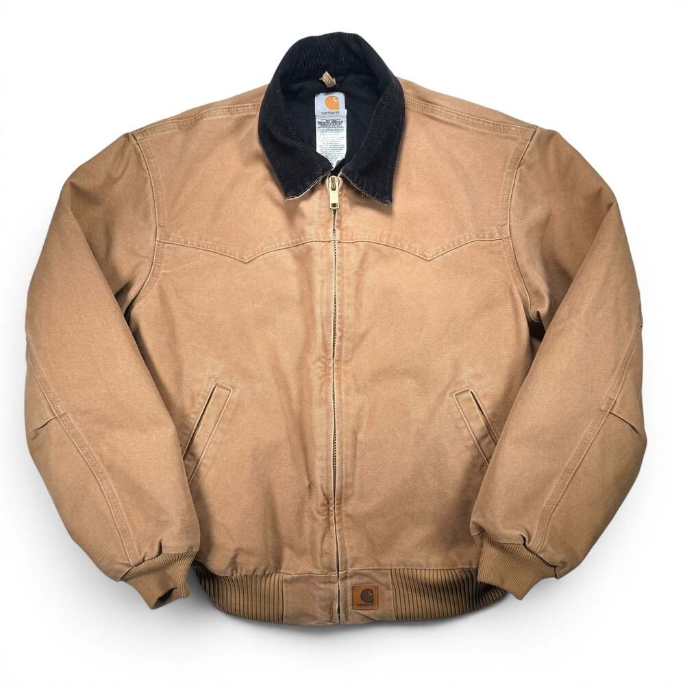 Carhartt Large J14 CML Detroit Jacket Camel Sandstone Duck USA